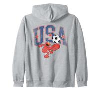 Sesame Street Elmo USA Soccer Felpa con Cappuccio