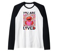 Sesame Street Elmo You Are Loved Maglia con Maniche Raglan