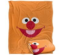 Sesame Street Ernie Face, coperta super morbida al tatto, con licenza ufficiale, 152 x 127 cm