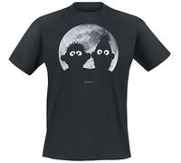 Sesame Street Ernie und Bert - Moonlight Uomo T-Shirt Nero 4XL 100% Cotone Regular