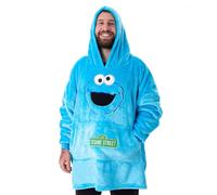 Sesame Street Felpa con Cappuccio a Coperta Cookie Monster Adulto (NS8623)