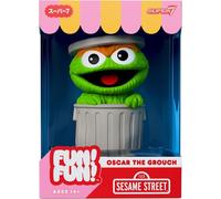 Sesame Street Oscar The Grouch Fun Fun Vinyl Figure ACC NUOVO