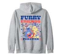 Sesame Street Furry Friends Forever Group Felpa con Cappuccio
