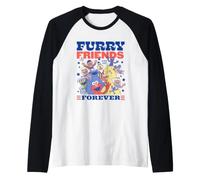 Sesame Street Furry Friends Forever Group Maglia con Maniche Raglan