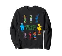 Sesame Street Group Sketch Character Felpa