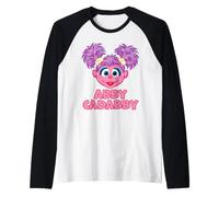 Sesame Street Head Abby Maglia con Maniche Raglan
