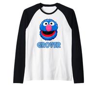 Sesame Street Head Grover Maglia con Maniche Raglan