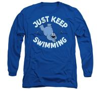 Sesame Street Just Keep Jumping Maglietta Cookie Monster Manica Lunga (TV26904)