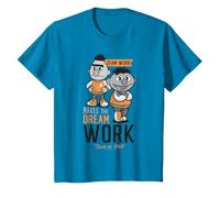 Sesame Street Kids Squad Burt Ernie Team Work Fun College Maglietta
