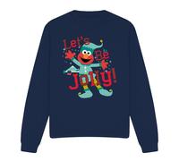 Sesame Street Let's Be Jolly Felpa Natale Elmo Elfo Adulto Unisex (TV20075)