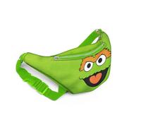 Sesame Street - Marsupio di Oscar the Grouch, piccolo, verde, 5 x 14 cm