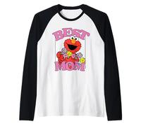 Sesame Street Mother's Day Elmo Best Mom Maglia con Maniche Raglan