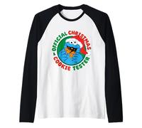 Sesame Street Official Christmas Cookie Tester Sesame Street Maglia con Maniche Raglan