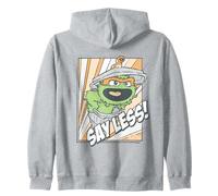 Sesame Street Oscar Say Less Shout Felpa con Cappuccio