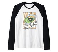 Sesame Street Oscar Say Less Shout Maglia con Maniche Raglan