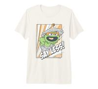 Sesame Street Oscar Say Less Shout Maglietta Premium