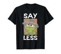 Sesame Street Oscar Say Less Square Maglietta