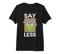 Sesame Street Oscar Say Less Square Maglietta Premium