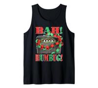 Sesame Street Oscar The Grouch Bah Humbug Christmas Canotta