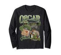 Sesame Street Oscar The Grouch Bootleg Style Maglia a Manica