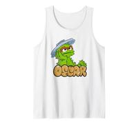 Sesame Street Oscar The Grouch Simple Graffiti Tag Canotta