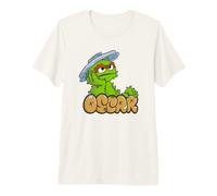 Sesame Street Oscar The Grouch Simple Graffiti Tag Maglietta Premium