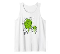 Sesame Street Oscar The Grouch Spray Paint Graffiti Tag Canotta