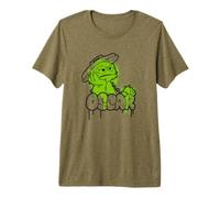 Sesame Street Oscar The Grouch Spray Paint Graffiti Tag Maglietta Premium