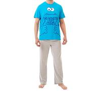 Sesame Street Pigiama per Uomo Cookie Monster Blu Medium