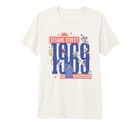 Sesame Street Red, White And Blue 1969 Group Maglietta Premium