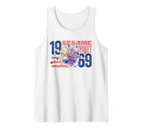 Sesame Street Red, White And Blue Group Breakout Canotta