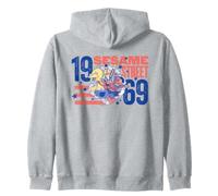Sesame Street Red, White And Blue Group Breakout Felpa con Cappuccio