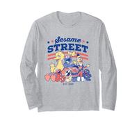 Sesame Street Red, White And Blue Group Maglia a Manica