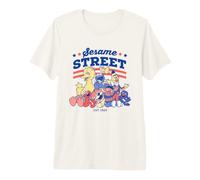 Sesame Street Red, White And Blue Group Maglietta Premium