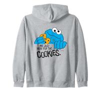 Sesame Street Retro Cookie Mostro Qui per Biscotti Stile Felpa con Cappuccio