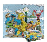 Sesame Street Retro Gang, coperta super morbida al tatto, con licenza ufficiale, 152 x 127 cm
