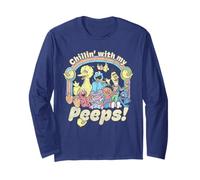 Sesame Street Retro Group Chillin' with My Peeps Maglia a Manica