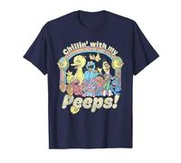 Sesame Street Retro Group Chillin' with My Peeps Maglietta