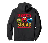 Sesame Street Squad Cookie Monster Elmo Oscar Retro Opera d'Arte Felpa con Cappuccio