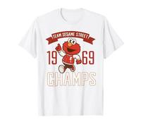 Sesame Street Squad Elmo Baseball Campione Cartoon College Maglietta