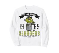 Sesame Street Squad Grouch Mazza da Baseball Posa Cartoon College Felpa