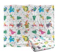 Sesame Street Tangled Lights Pattern Coperta super morbida al tatto setoso - 152 x 127 cm