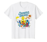 Sesame Street Team Amici Divertimento All'aperto Buoni Tempi Classici Maglietta