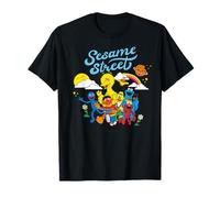 Sesame Street Team Amici Divertimento All'aperto Buoni Tempi Classico Maglietta