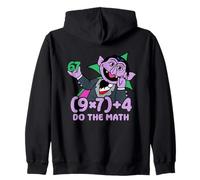 Sesame Street The Count Do The Math Felpa con Cappuccio