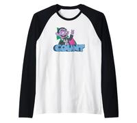 Sesame Street The Count Simple Graffiti Tag Maglia con Maniche Raglan