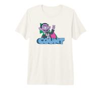 Sesame Street The Count Simple Graffiti Tag Maglietta Premium