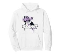 Sesame Street The Count Spray Paint Graffiti Tag Felpa con Cappuccio