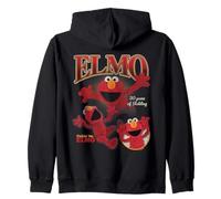 Sesame Street Tickle Me Elmo Collage Bootleg Style Felpa con Cappuccio