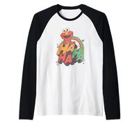 Sesame Street Tickle Me Elmo Ha Ha Ha Maglia con Maniche Raglan